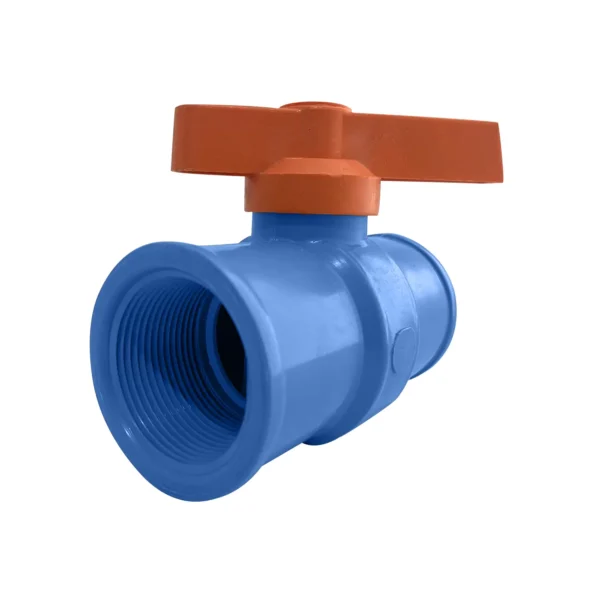 Registro De Esfera Roscável Azul 1"  Irrigação