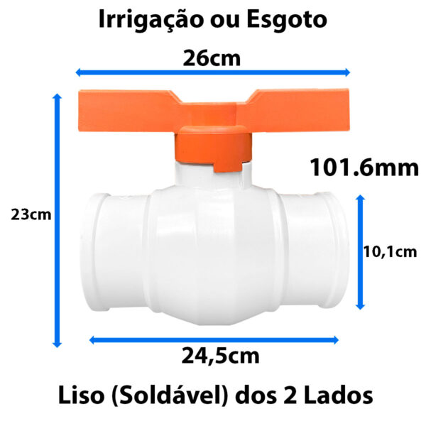 Registro Esfera Soldável 100mm Branco - Image 4